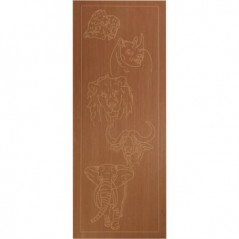 Door Engraved With Big 5