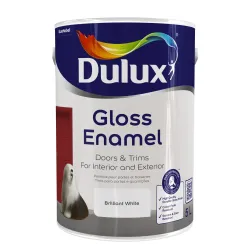 Dulux Gloss Enamel 5L Brilliant White