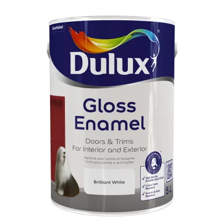 Dulux Gloss Enamel 5L Brilliant White
