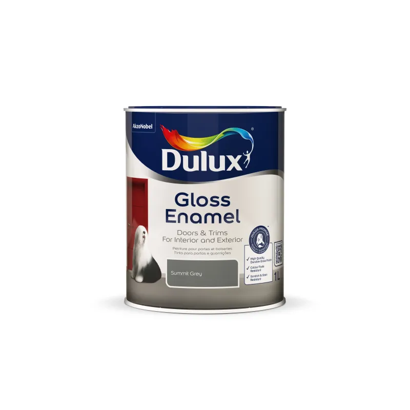 Dulux Gloss Enamel Summit Grey 1L DULUX Cashbuild Dulux Gloss Enamel Summit Grey 1L DULUX Cashbuild