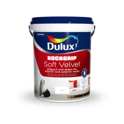 Dulux Rockgrip Soft Velvet 20L White, DULUX - Cashbuild