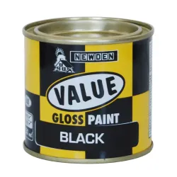 Newden Value Gloss Enamel Black 250ml