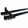 Black Curtain Track Double 2M