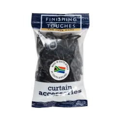 Black R6 Curtain Track Hooks - 200 Pack