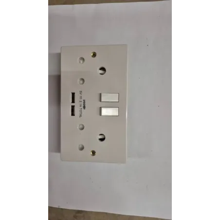 Socket Com 16A 3P Std 2G Swithched With 2Xusb Watford