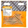 Eureka Chipboard Cut Screw Smooth Shank Yellow Passivated 4.0X60mm Quantity:25, EUREKA - Cashbuild