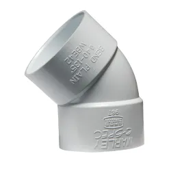 Soil & Vent Bend SABS Plain 135Deg SABS 40mm
