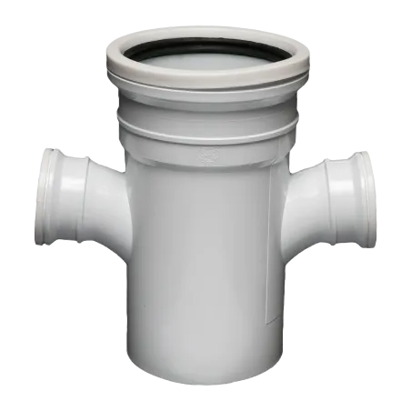 Soil & Vent Junction Plain Dbl Red 90Deg 110mm SABS