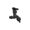 Rhino Plastic Hose Bib Tap 15Mmx3/4In Black