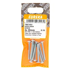 Eureka Door Knob Screw 4X 35mm Quanitity:10, EUREKA - Cashbuild