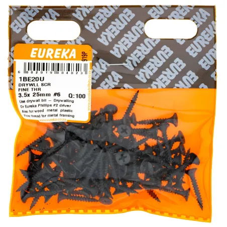 Eureka Drywall Screw 3.5X 25mm 6 Quanitity:100, EUREKA - Cashbuild