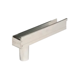 Gutter Galvanized Square Stop End Round Outlet,  - Cashbuild