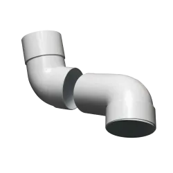 Gutter Pvc Round Offset Bend Quantity:2,  - Cashbuild