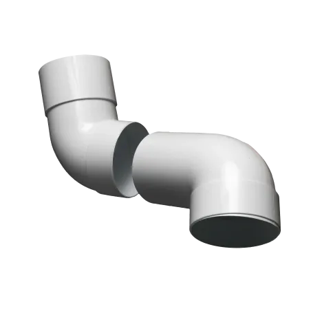 Gutter Pvc Round Offset Bend Quantity:2,  - Cashbuild