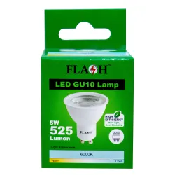 Globe Led 5W 38° Gu10 6000K Fl,  - Cashbuild