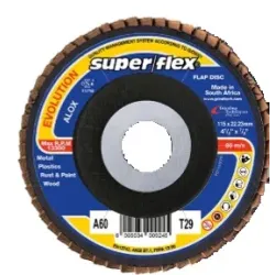 Flap Disc 40Grit Superflex Evo 115X22mm,  - Cashbuild
