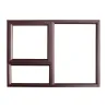 1500 X 900 Bronze Aluminium Window Frame, Clear Glass,  - Cashbuild