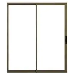 1800 X 2100 Silver Clear Glass Aluminium Sliding Door Frame ,Wheels, Handles,  - Cashbuild