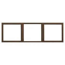 1800 X 600 Bronze Aluminium Window Frame, Clear Glass,  - Cashbuild