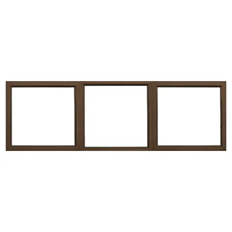 1800 X 600 Bronze Aluminium Window Frame, Clear Glass,  - Cashbuild