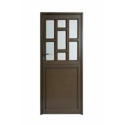 900 X 1200 Aluminium Bronze Stable Door 7 Panel Obscure Glass,  - Cashbuild