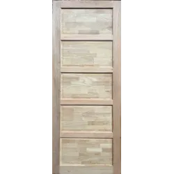 Door Hardwood 5 Panel Raised