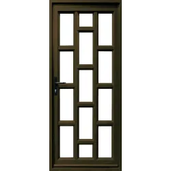 Door Aluminium Hinge Brick Glass Full Bronze,  - Cashbuild