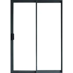 Sliding Door Aluminium Charcoal 1.5M,  - Cashbuild