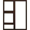 Window Frame Aluminium Ptt 1215 Bronze Clear Left Hand,  - Cashbuild