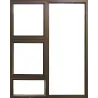 Window Frame Aluminium Ptt1515 Bronze Clear Left Hand,  - Cashbuild