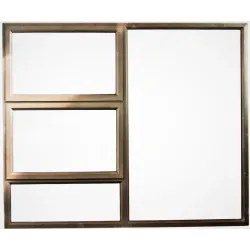 Window Frame Aluminium Ptt1815 Bronze Clear Left Hand,  - Cashbuild