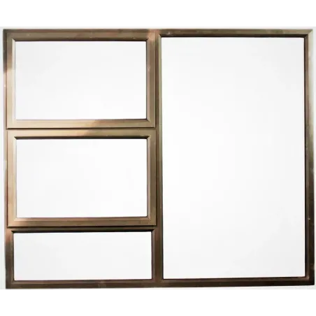 Window Frame Aluminium Ptt1815 Bronze Clear Left Hand,  - Cashbuild