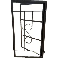 Window Frame Steel C1H Burglar Bar B1mm Left Hand,  - Cashbuild