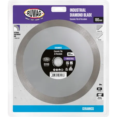 Diamond Blade Tile Cutter Ruwag 180mm, Ruwag - Cashbuild