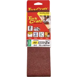 Sanding Belt 75 X 457mm 80Grit Quantity:2