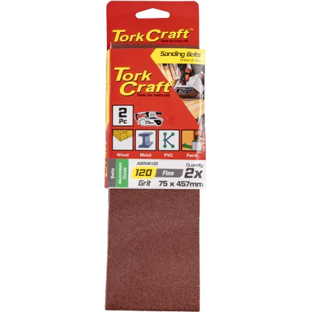 Sanding Belt 75 X 457mm 120Grit Quantity:2