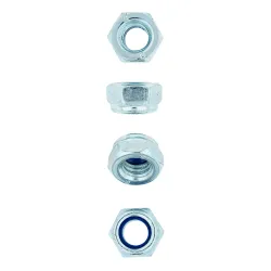 EUREKA NUT NYLOCK M6 6mm ZINC PLATED Quantity:25 - Cashbuild