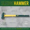 Lasher Sledge Hammer 3.6Kg, LASHER - Cashbuild