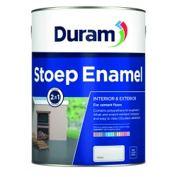 Duram Stoep Enamel White 5L,  - Cashbuild