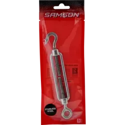 Turnbuckle Hook & Eye M8 Stainless Steel 304, SAMSON - Cashbuild