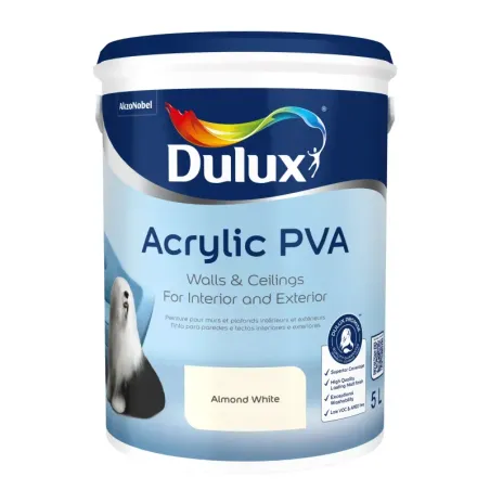 Dulux Acrylic Pva 5L Almond White, DULUX - Cashbuild