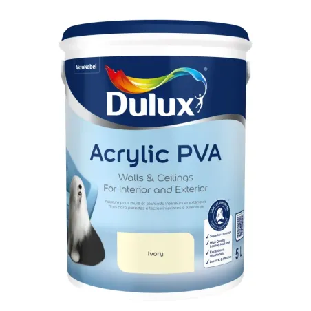 Dulux Acrylic Pva 5L Ivory, DULUX - Cashbuild
