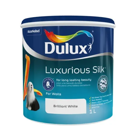 Dulux Lux Silk 1L Brilliant White, DULUX - Cashbuild