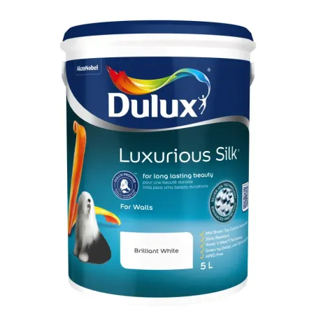Dulux Lux Silk 5L Brilliant White, DULUX - Cashbuild