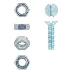 Machine Screw & Nut Counter Sunk 4X16mm Quantity:20