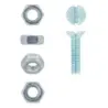 Machine Screw & Nut Counter Sunk 4X16mm Quantity:20