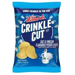 Willards Crinkle Cut Sassy Salt & Vinegar 30g, Willards - Cashbuild