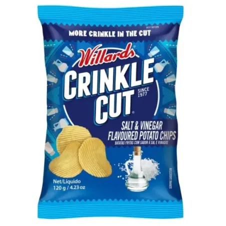 Willards Crinkle Cut Sassy Salt & Vinegar 30g, Willards - Cashbuild