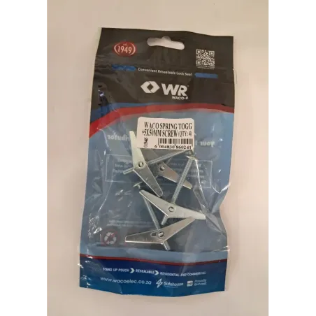 Waco Spring Togg and screw 5X50mm Quantity:4, WACO - Cashbuild