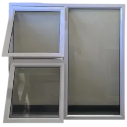 Aluminium Window Frame 28 Casement Ptt1212 Left Hand 1.2Mx1.2M White, 2 Openings, KHANYA - Cashbuild